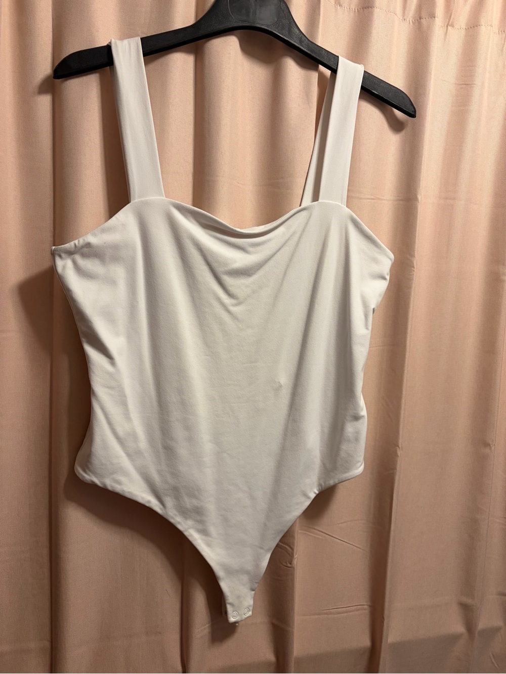 nuuds White Seamless Strap Bodysuit